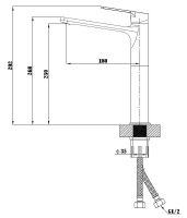 Товар: Смеситель для раковины ESKO Singapore Black SB 25 Черный матовый - фото 4 Смеситель для раковины ESKO Singapore Black SB 25 Черный матовый — фото 4, Смесители для раковины