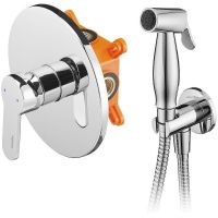 Гигиенический душ со смесителем Swedbe Platta 5524 Хром — фото 6, Гигиенические души