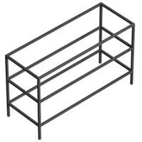 Металлический двухъярусный сварной каркас под раковину CEZARES CADRO-120/46/73-2C-PIA-MET-ST — фото 1, Консоли для раковины