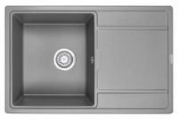 Granula-7804, АЛЮМИНИУМ, кухонная мойка, кварц — фото 1, Кухонные мойки