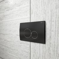 Клавиша смыва Point Виктория PN44061BC для инсталляции, черная/хром — фото 1, Кнопки смыва