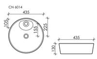 Товар: Раковина-чаша Ceramicanova Element 43 CN6014 Белая - фото 11 Раковина-чаша Ceramicanova Element 43 CN6014 Белая — фото 11, Раковины