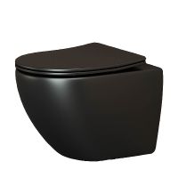 Унитаз Ceramicanova Metropol CN4002MB подвесной Черный с сиденьем Микролифт — фото 1, Подвесные унитазы