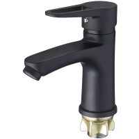 Смеситель для раковины G-Lauf NUD1-A045YB Черный матовый — фото 1, Смесители для раковины