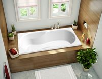 Акриловая ванна C-Bath Vesta 160x70 CBQ005004 без гидромассажа — фото 2, Акриловые ванны