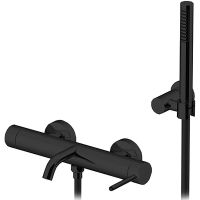 Смеситель для ванны Gattoni Circle Two 9100/91NO Черный матовый — фото 1, Смеситель для ванны