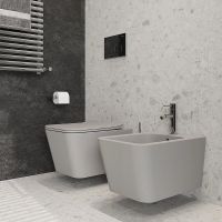 Товар: Биде Aqueduto Macio MAC0330 подвесное Серое матовое - фото 5 Биде Aqueduto Macio MAC0330 подвесное Серое матовое — фото 5, Биде подвесные