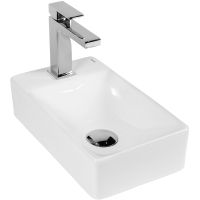 Раковина Bond 38 L S12-380L Белая глянцевая — фото 8, Мини-раковины