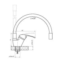 Смеситель для кухни Сантаком StOmega 3398-2 Черный Хром — фото 2, Смесители для кухни