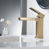 Смеситель для раковины Rose R18G R1801G-1 Золото матовое — фото 10, Смесители для раковины