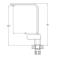 Смеситель для кухни G-Lauf NEB4-A123 Хром — фото 2, Смесители для кухни