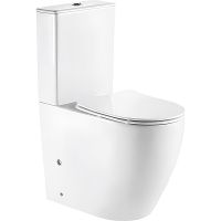 Унитаз компакт CeramaLux 1289A с бачком и сиденьем Микролифт — фото 1, Унитазы