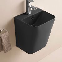 Товар: Раковина CeramaLux 38 500QMB Черная матовая - фото 3 Раковина CeramaLux 38 500QMB Черная матовая — фото 3, Раковины