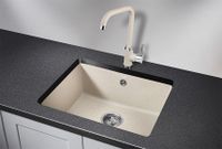 Granula-5551, ПИРИТ, кухонная мойка, кварц — фото 2, Кухонные мойки