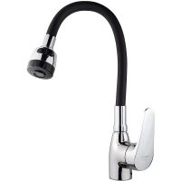 Смеситель для кухни Melodia della vita Ostessa MDV40616Black Хром Черный — фото 1, Смесители для кухни