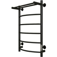 Электрический полотенцесушитель Aringa Берген 80x50 AR03007BL с полкой Черный — фото 1, Электрические полотенцесушители