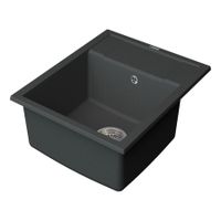 Мойка кухонная Point Римо 60 PN3010GR, графит — фото 3, Кухонные мойки