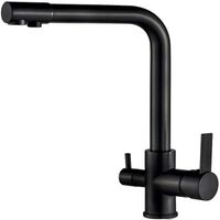 Смеситель для кухни ALMAes Izer AS-875-08 Черный матовый — фото 1, Смесители для кухни