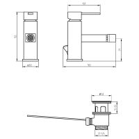 Смеситель для биде Veragio Squadrina VR.SQR-4520.CR Хром — фото 2, Смесители для биде