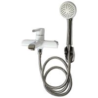 Товар: Смеситель для ванны Haiba HB60805-8 Белый Хром - фото 4 Смеситель для ванны Haiba HB60805-8 Белый Хром — фото 4, Для душа и ванны