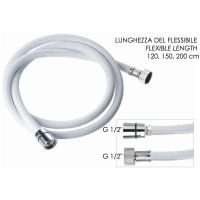 Душевой шланг Remer 332CNNY200 Черный матовый — фото 2, Комплектующие для душевого оборудования