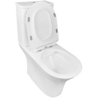 Унитаз компакт Azario Fretta Round AZ-7121 с бачком и сиденьем Микролифт — фото 13, Унитазы