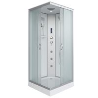 Душевая кабина Niagara Classic NG-1101-14F (90х90х215) низкий поддон(13см),стекло матовое,3 места с  — фото 1, Душевые кабины