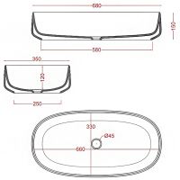 Раковина-чаша Artceram Cognac 68 COL005 05 00 Белая матовая — фото 3, Раковины