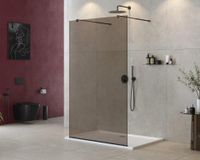 Душевая перегородка CEZARES LIBERTA-L-2-110-BR-NERO — фото 1, Душевые перегородки