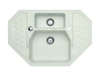 Мойка для кухни SENSUAL 30 GRANITAL+ ARCTIC-G11M 850x520x200; 1x с сифоном 1101462, — фото 1, Кухонные мойки