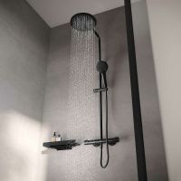 Товар: Душевая система Keuco Plan Blue 53926372321 с термостатом Черная матовая - фото 7 Душевая система Keuco Plan Blue 53926372321 с термостатом Черная матовая — фото 7, Душевые системы