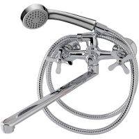 Смеситель для ванны Melodia della vita Fiore MDV40641 универсальный Хром — фото 1, Смеситель для ванны