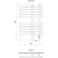 Электрический полотенцесушитель Melodia della vita Country Electro Ferrum 50х80 П8 MTRСEF5080bk Черн — фото 2, Электрические полотенцесушители