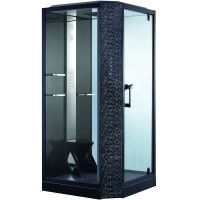 Душевая кабина Orans 100x100 R 89101rb с баней профиль Черный задние стенки Черные — фото 1, Душевые кабины