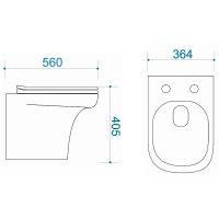 Унитаз Maretti Veneto VE10PRBM61-844 приставной с сиденьем Микролифт — фото 3, Приставные унитазы