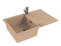 Товар: Мойка для кухни ALVEUS GRANITAL CADIT 20 BEIGE - G55 790 X 500 1X в комплекте с сифоном 1132823, - фото 2 Мойка для кухни ALVEUS GRANITAL CADIT 20 BEIGE - G55 790 X 500 1X в комплекте с сифоном 1132823, — фото 2, Кухонные мойки