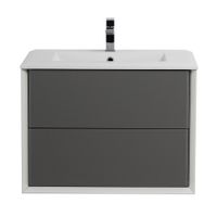 База подвесная под раковину с двумя выдвижными ящиками CEZARES BELLAGIO 55301 Grigio nuvola — фото 1, Тумбы под раковину