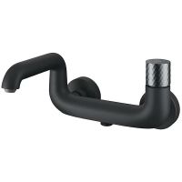 Смеситель для ванны Iddis Twist TWIBLBTi02WA Черный матовый — фото 1, Для душа и ванны