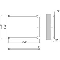 Товар: Водяной полотенцесушитель Grota Modesto 50х80 Хром - фото 2 Водяной полотенцесушитель Grota Modesto 50х80 Хром — фото 2, Водяные полотенцесушители