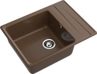 GRANFEST Мойка LEVEL 660L 1-чаша+крыло 660*500мм терракот арт.GF- — фото 1, Кухонные мойки