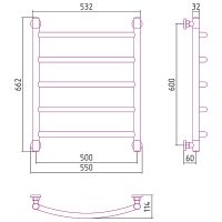 Товар: Водяной полотенцесушитель Сунержа Галант+ 600х500 30-0200-6050 Белый матовый - фото 2 Водяной полотенцесушитель Сунержа Галант+ 600х500 30-0200-6050 Белый матовый — фото 2, Водяные полотенцесушители