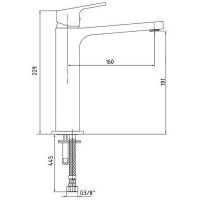 Товар: Смеситель для раковины E.C.A. Tiera 102188003C1EX Черный матовый - фото 2 Смеситель для раковины E.C.A. Tiera 102188003C1EX Черный матовый — фото 2, Смесители для раковины