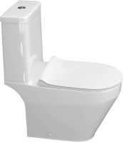 Товар: Унитаз компакт Laparet Correct с бачком и сиденьем Микролифт - фото 4 Унитаз компакт Laparet Correct с бачком и сиденьем Микролифт — фото 4, Унитазы
