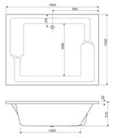 Товар: Акриловая ванна CEZARES PLANE_DUO-190-145-51-W37 - фото 4 Акриловая ванна CEZARES PLANE_DUO-190-145-51-W37 — фото 4, Акриловые ванны