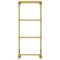 Водяной полотенцесушитель Сунержа Ренессанс 1386 1260х500 03-0281-1250 с полкой Золото — фото 1, Водяные полотенцесушители