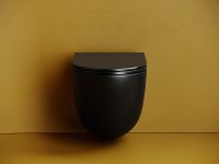 Унитаз Ceramicanova Vogue CN4008TMB подвесной Черный матовый с сиденьем Микролифт — фото 8, Подвесные унитазы