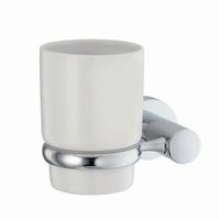 Аксесс Donau K- Подстаканник одинарный (блистер), КЕРАМИКА, хром, WasserKRAFT арт-9428C — фото 1, Прочие аксессуары и комплектующие