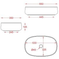 Раковина-чаша Artceram Cognac 55 COL003 05 00 Белая матовая — фото 4, Раковины