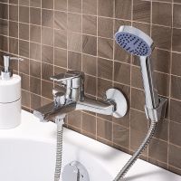 Смеситель для ванны Ростовская Мануфактура Сантехники SL132-009E Хром — фото 6, Для душа и ванны