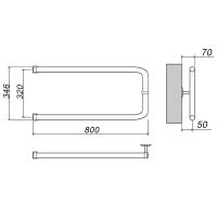 Товар: Водяной полотенцесушитель Grota Modesto 32х80 Хром - фото 2 Водяной полотенцесушитель Grota Modesto 32х80 Хром — фото 2, Водяные полотенцесушители